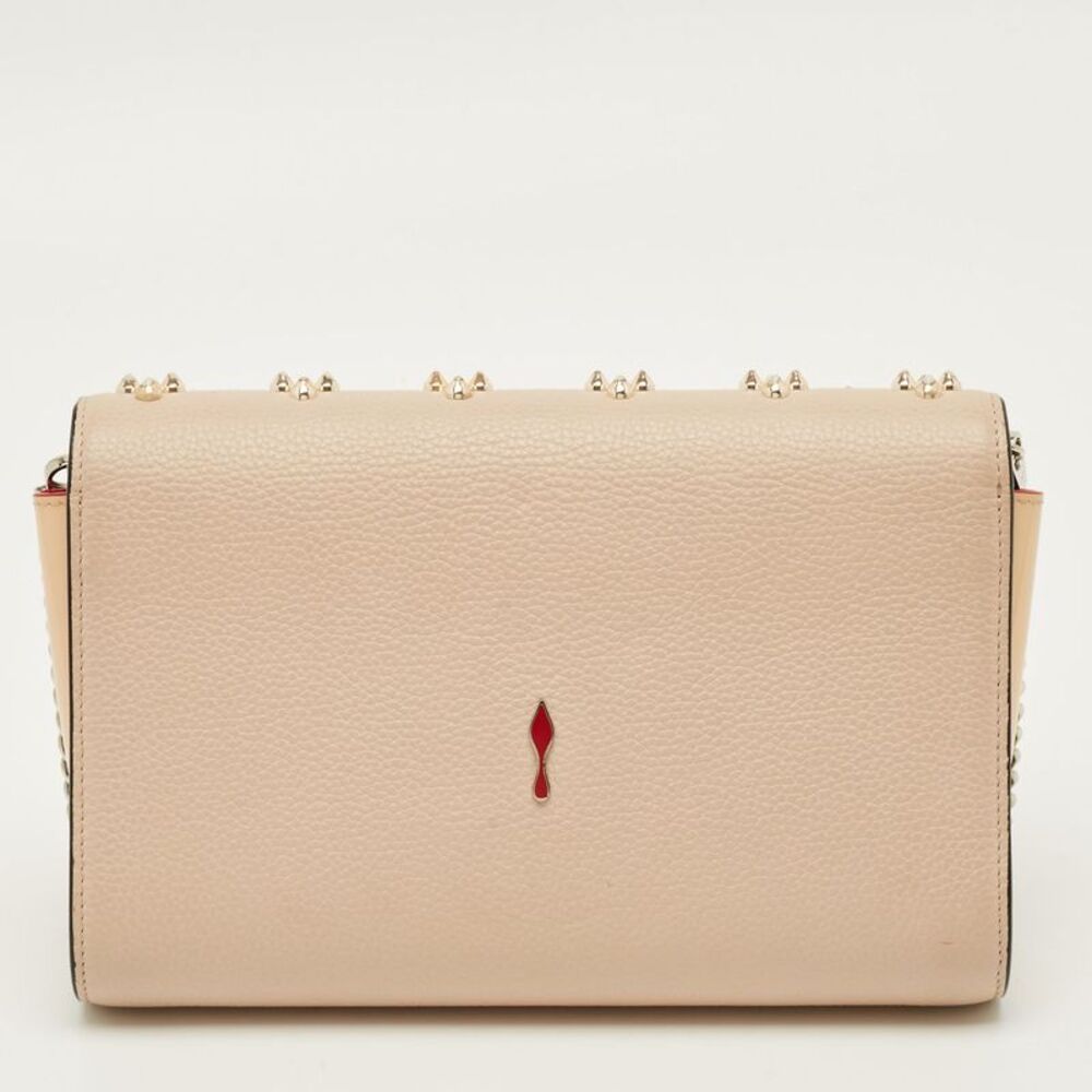 Christian Louboutin Paloma Embellished Leather And Patent Leather Chain Clutch - Picture 4 of 7